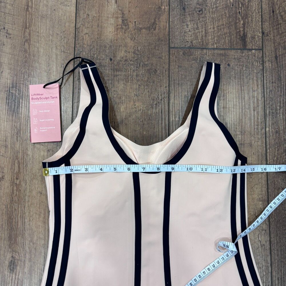 Honeylove Boldness Tank Compression Sculpting Shapewear Womens L Blush Black NWT - Picture 6 of 7